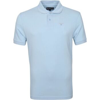 Polo Shirt Korte Mouw Barbour Basic Pique Polo Lichtblauw