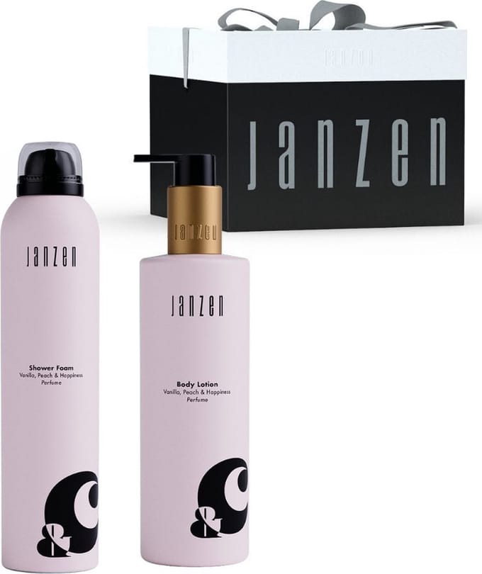 Janzen Shower Giftset &C Vanilla Peach & Happiness