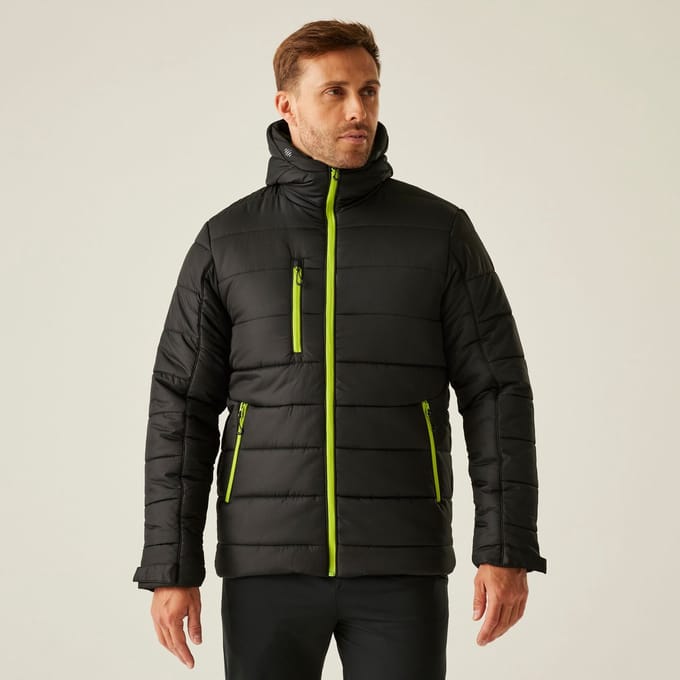 Gevulde Jas Heren Insulated Orange Zippers