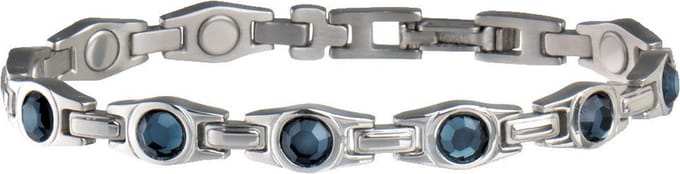 Magneet Armband Lady Blue Gem - L