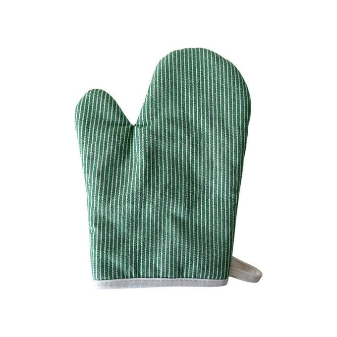 1 pièce 19x26cm Classique Rayé Coton Outil de Cuisson Manique Isolante Maison Cuisine Micro-ondes Four Gant gray