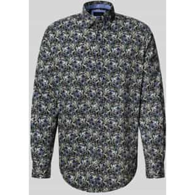Regular fit vrijetijdsoverhemd met bloemenmotief
