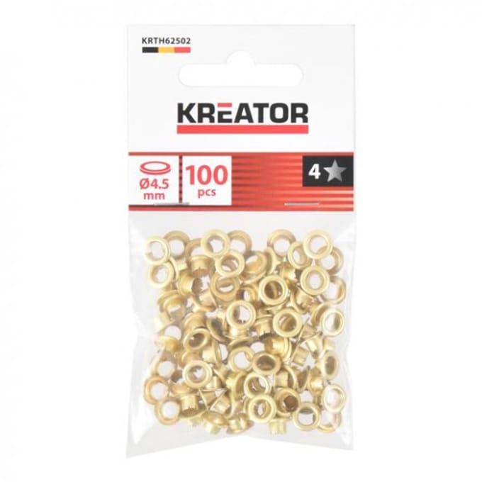 Kreator OOGJES Ø 4.5MM MESSING - 100 ST.
