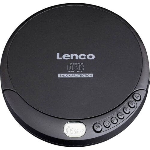 Lenco CD-200 Discman - Draagbare CD-MP3 Speler met Anti-Shock bescherming - Zwart