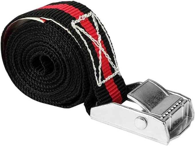 10318 spanband met klemsluiting ca. 1,5 m x 2,5 cm,Geel