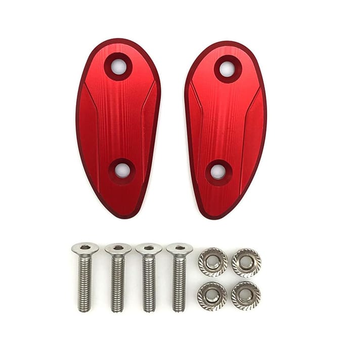 Base de couvercle de trou de rétroviseur de moto adaptée à CBR1000RR 20-23 red