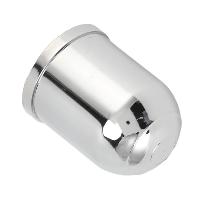 Cache de tête d'attelage à boule de remorque chromé Couvercle de protection Plastique ABS pour 50 mm 2 pouces 1 ?Attelage 78 pouces gray