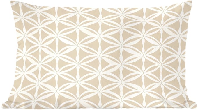 Sierkussens - Kussentjes Woonkamer - 60x40 cm - Motief - Modern - Beige