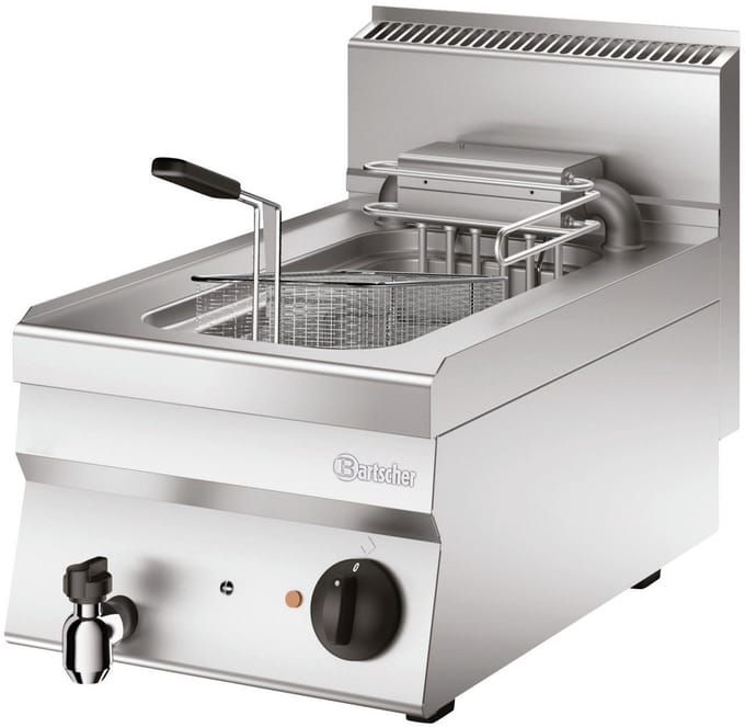 Friteuse Elektrisch | Met Uitklapbaar Verwarmingselement | 10 Liter | 400V | 9kW | 400x650x(H)295mm