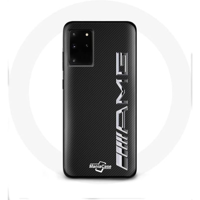 Hoesje voor Samsung Galaxy S11 Plus Amg-logo Carbontextuur