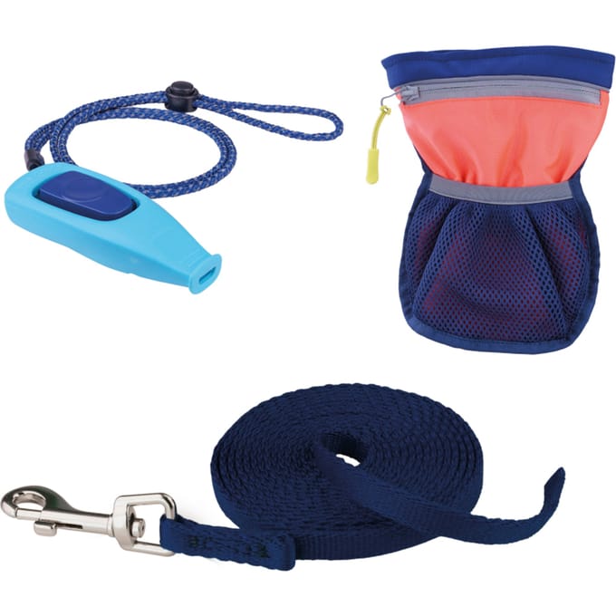 Coachi Puppy & Mini Starter Trainingsset met trainingsriem 2,5m lang 15mm breed honden