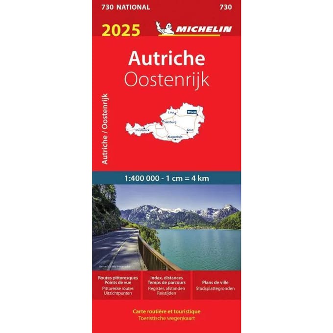 Michelin wegenkaart 730 Oostenrijk 2025