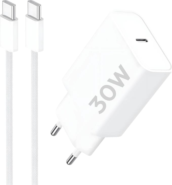 30w usb-C Adapter + Sterke usb C Kabels - Usb C naar usb C - 3 Meter - Super Fast Charger - Snellader
