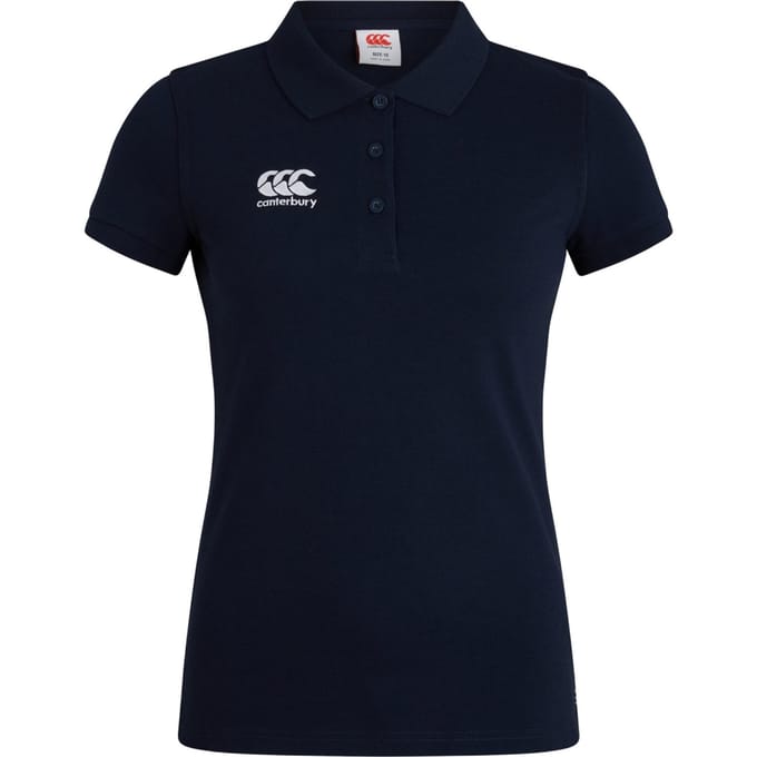 Canterbury Dames/Dames Waimak Geborduurd Logo Poloshirt (Marine)