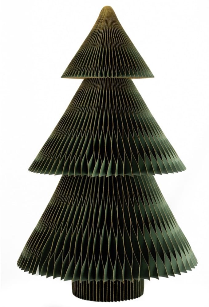 Papieren kerstboom groen 80cm
