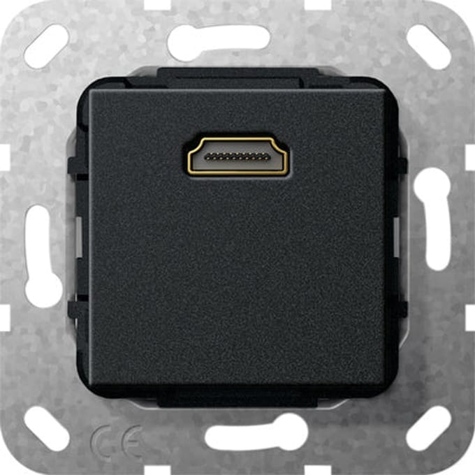 Gira HDMI Breakout Kabel Basis Element Matte Zwart - 567010