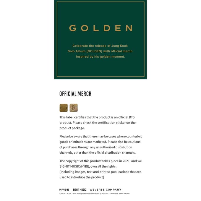 JUNG KOOK - GOUDEN Premium Foto 1ea gray