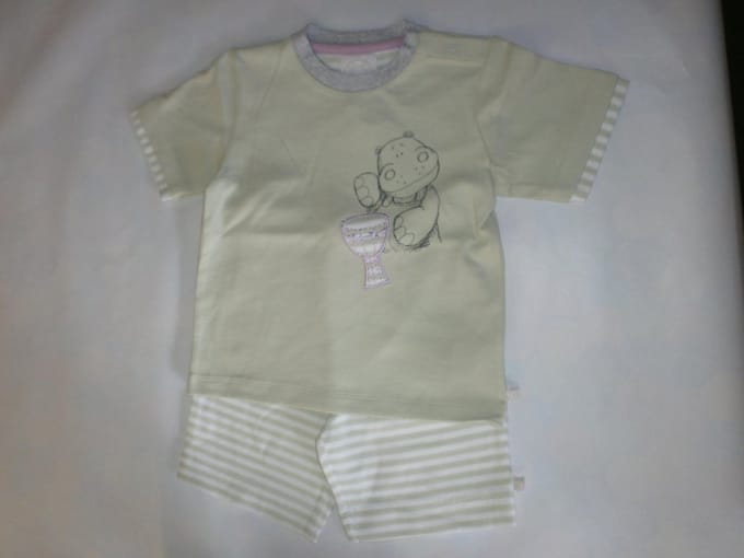 Noukie's - Zomer pyjama voor jongens  - Mint groen - 4 jaar 104