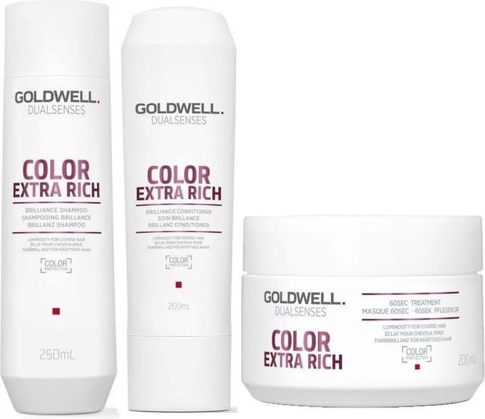 Goldwell Extra Rich Pakket – Gekleurd haar herstel – Shampoo + Masker