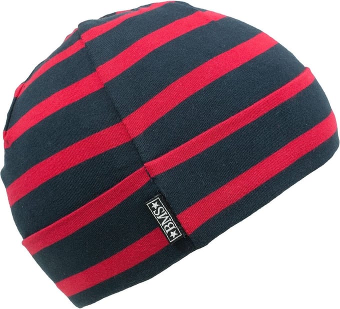 BMS kinderpet met strepen, marineblauw/rood, brede strepen