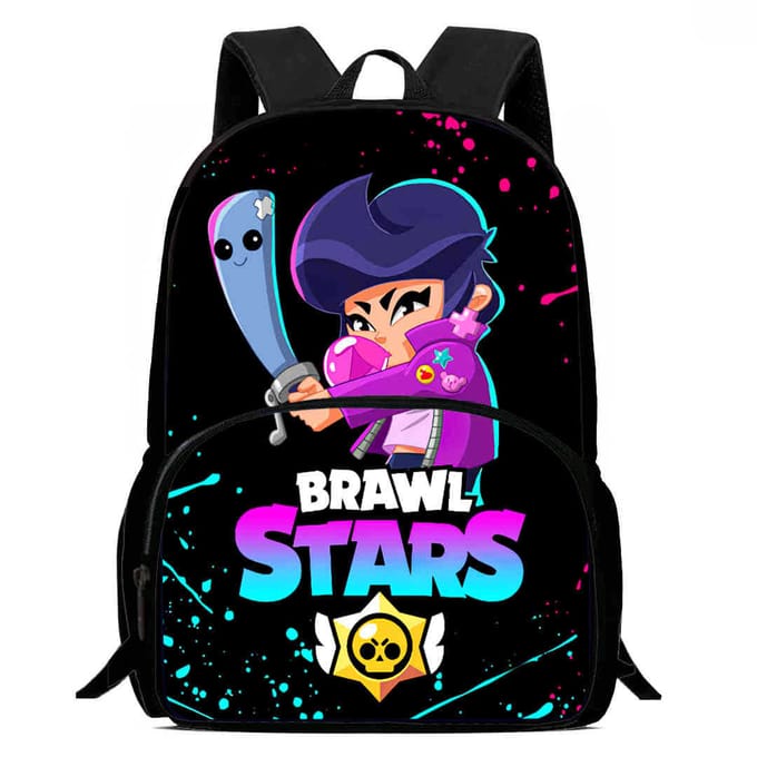 Brawl Stars Schooltas Hoge Definitie Print Multi-Functioneel Lichtgewicht Rugzak