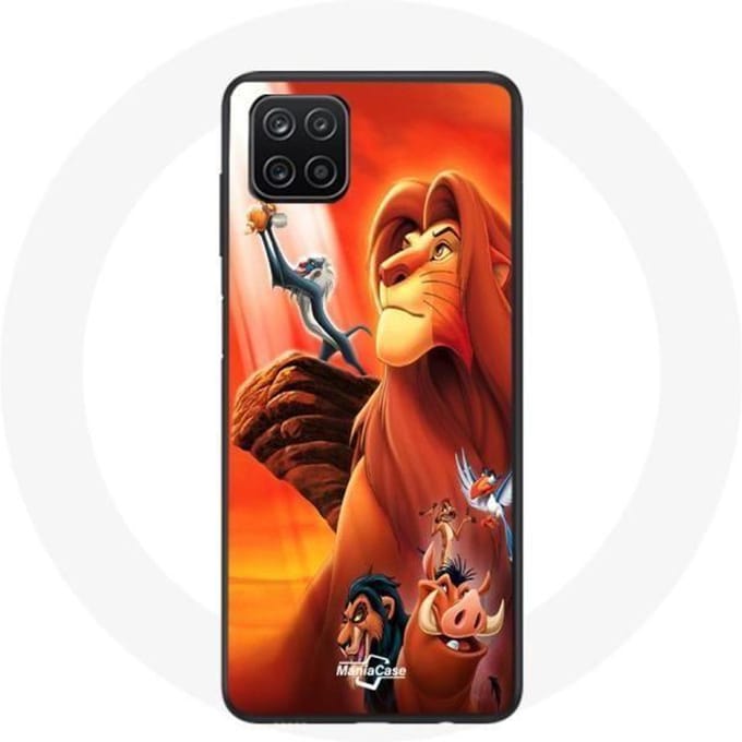 Samsung Galaxy A12 Hoesje De Lion King Simba en Mufasa