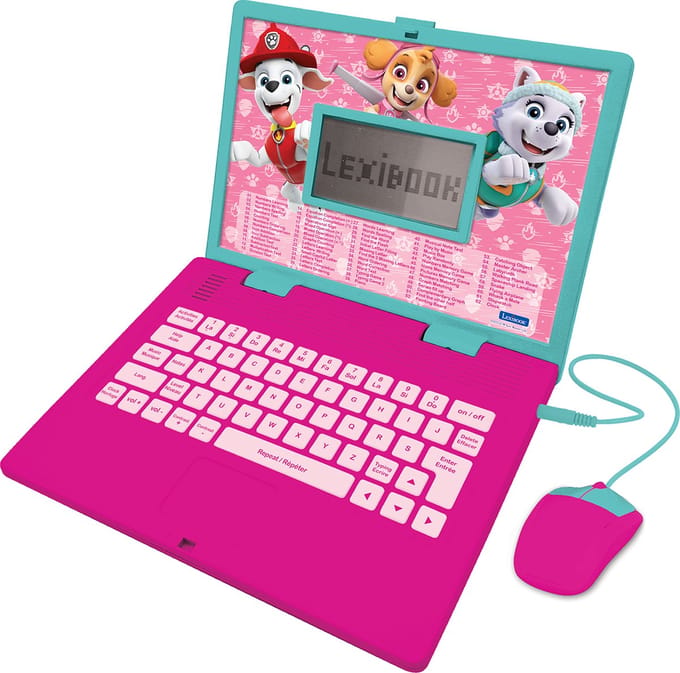 Ordinateur portable éducatif bilingue La Pat Patrouille Girly (FR/EN)