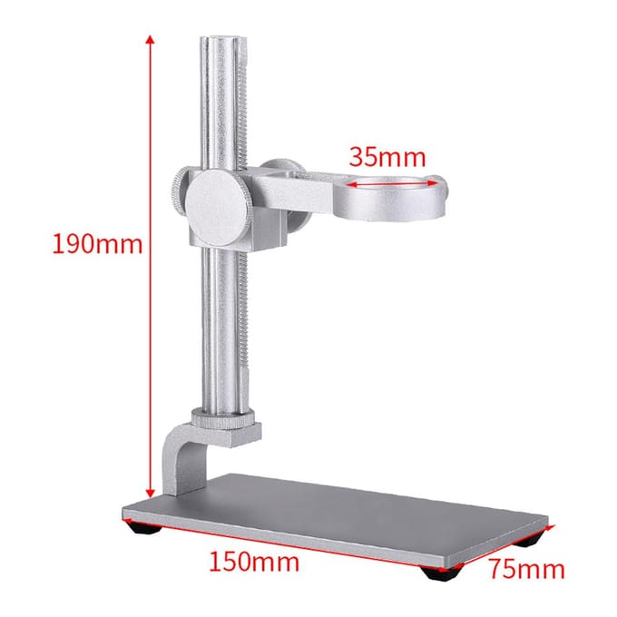 4.3 inch scherm 1000X Digitale Microscoop Foto Video Maken met 8 Instelbare LED Lichten Hef EU Plug wit