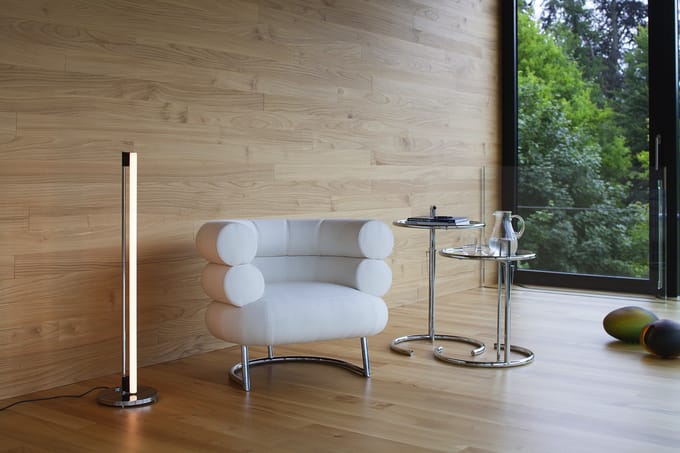 ClassiCon - Adjustable Table E 1027 - Kristalglas helder - chroom - zilver