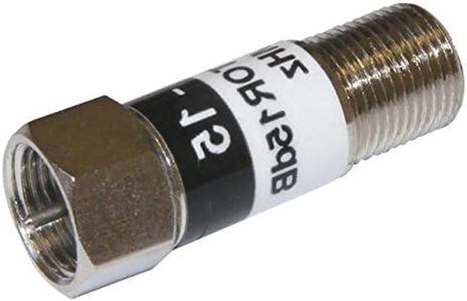 F Type Attenuator - Signaal Demper - Signaal Verbeteren - F Type Connector - 15dB - Silver