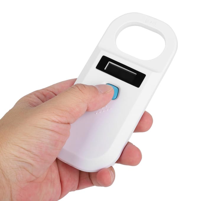 Huisdier Hond Chip Scanner Paard Label Tag ID Identificatie Lezer voor Pluimvee Management black