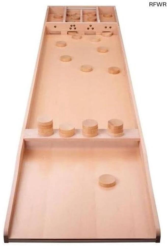 RFWR® Sjoelbak Premium 200 cm met 30 Sjoelstenen - Ideale Wedstrijdsjoelbak