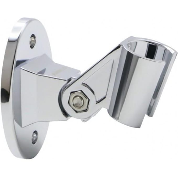 Support de douche réglable Base de support de pommeau de douche universel Support de salle de bain Support de microphone à rotation stable white