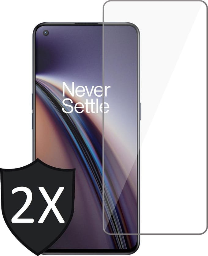 Screenprotector geschikt voor OnePlus Nord 2 - Screen Protector Glas - 2 Stuks