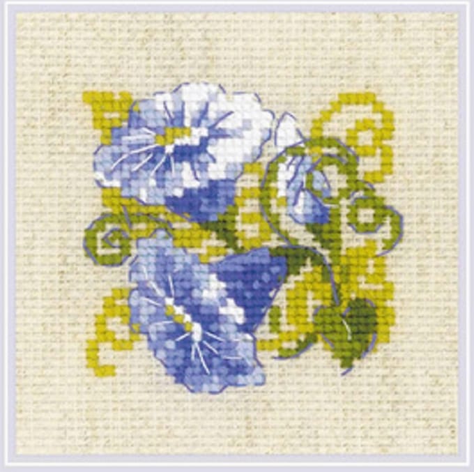 Borduurpakket - Blauwe Winde