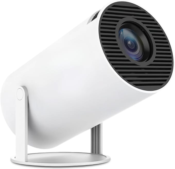 DYNA® Draagbare beamer - Beamer - Projector - Mini Beamer - Wit - ‎‎22cm x 14cm x 12cm