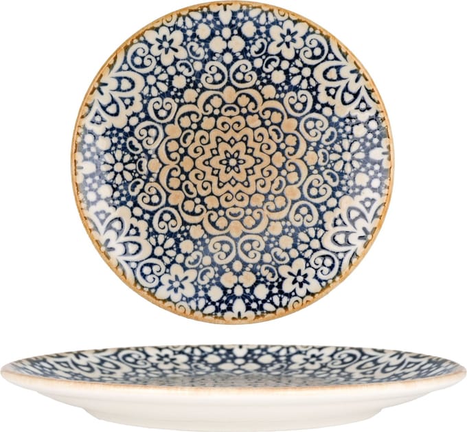 Bonna Platte Bord - Alhambra - Porselein - 23 cm - set van 6