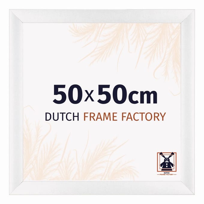 Fotolijst 50x50 cm - MDF - Wit Hoogglans - Praag