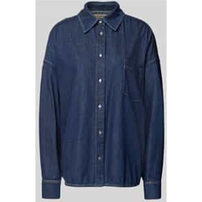 Relaxed fit jeansblouse van puur katoen model 'FOGGIA'