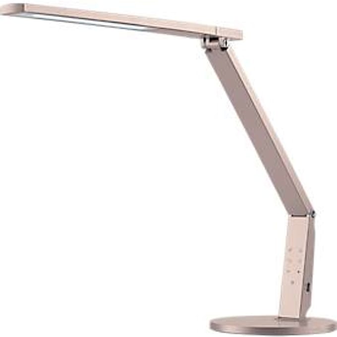 Ledbureaulamp Vario, 741 lumen, dimbaar, levensduur 40.000 uur, champagne
