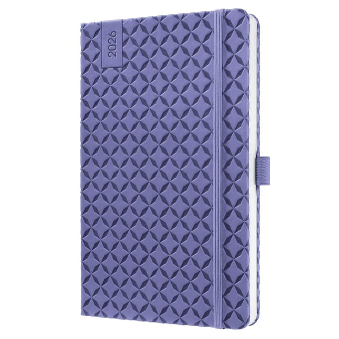 Sigel weekagenda Flair 2026 formaat A5 Dark Purple hardcover