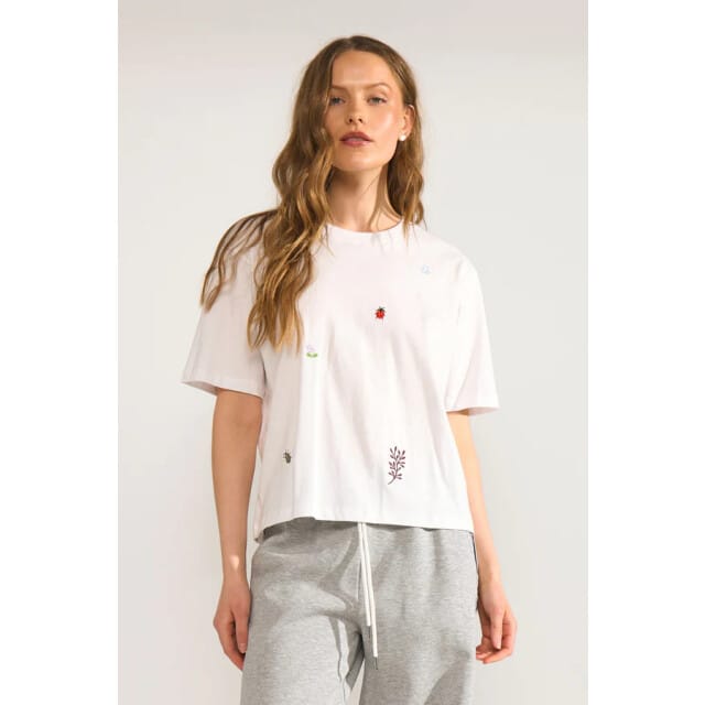 Nümph 707093 nutenia boxy t-shirt bright white