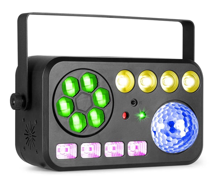 Discolamp - BeamZ Shimmer4 - LED effect - Voor DJ’s en feestjes - 6 unieke effecten - RGBW-UV
