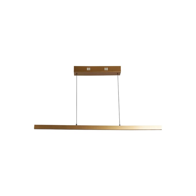 Searchlight Layla LED hanglamp, lineair, goud, in hoogte verstelbaar, CCT
