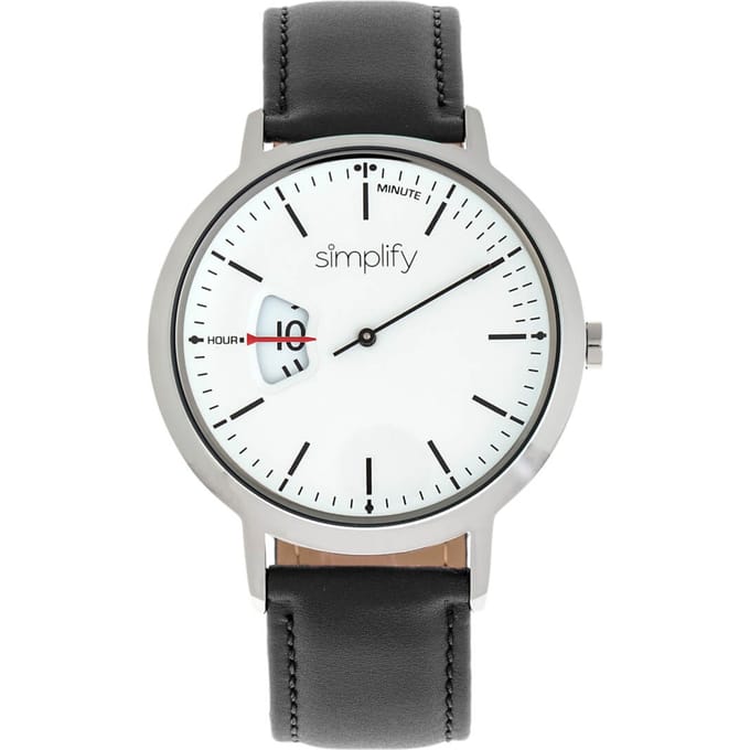 Vereenvoudig het 6500 horloge met leren band