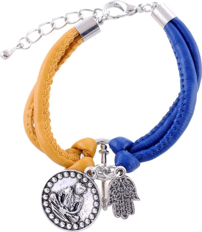 Behave - Boho armband imitatieleer - Boeddha hanger - verstelbaar