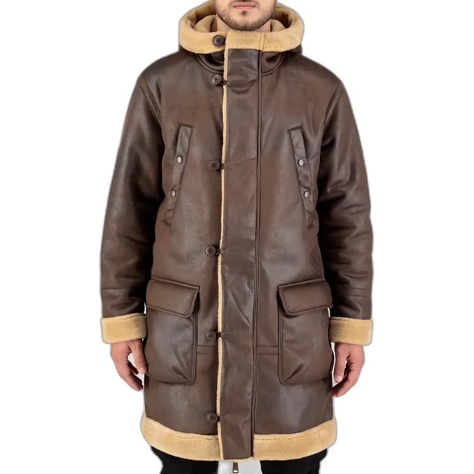 B7 Arctic Parka Vintage Bruin Lange herenjas