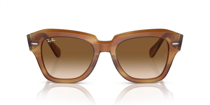 lunettes de soleil RB2186 STATE STREET 49 140351 Ray-Ban brown