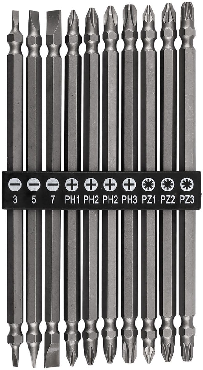 Graphite 56T511 Serie - Lang Dubbelzijdige Bit Set - 150mm - 10 stuks
