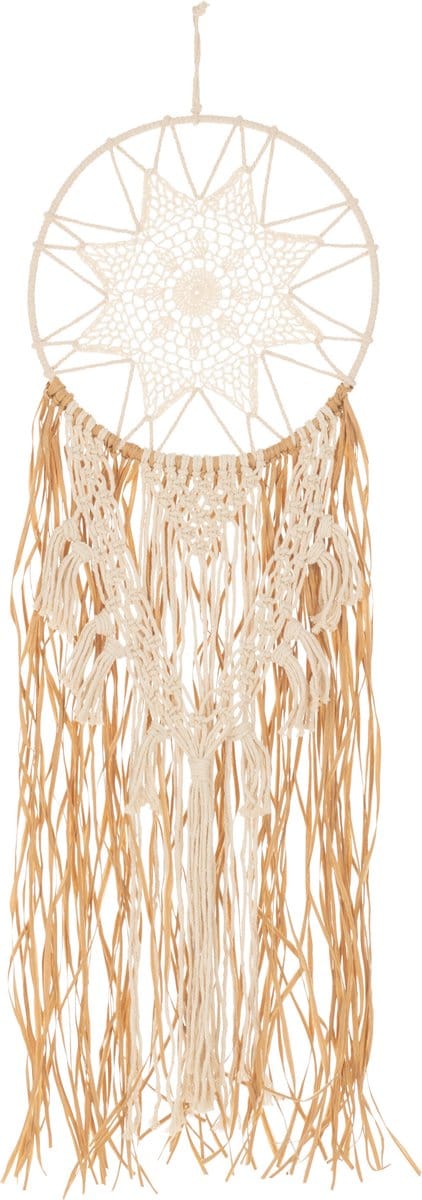 J-Line dromenvanger Macrame - katoen - ecru/naturel - large
